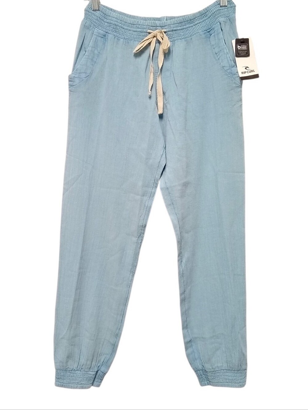Rip Curl Classic Surf Pants Womens XS Light Blue Cotton Jogger NWT